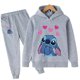 thumbnail image 1 of Conjuntos de suéter con capucha de punto para niños 2022 nuevo otoño y primavera niños niñas sudaderas de algodón pantalones trajes Stich Casual Suits130cm Gao Jinjia LED, 1 of 2