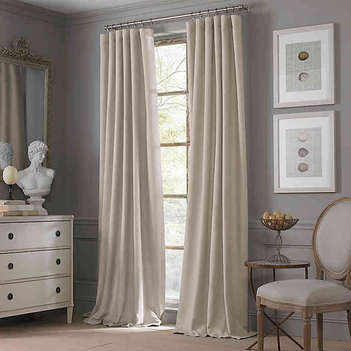 LUSTRE by Valeron 84" Grommeted Window Curtain Panel *Choose Sand or Ivory NEW 
