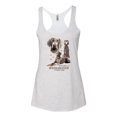thumbnail image 2 of Wild Bobby, If It's Not a Weimaraner It's Just a Dog Gift | Womens Dog Lover Premium Tri-Blend Racerback Tank Top, Heather White, Small, 2 of 3
