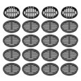 thumbnail image 1 of Uxcell 20Pcs 80mm/3.1in Ventilaciones de Aire Circulares, Cubierta de Ventilación Negra, 1 of 4