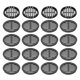 thumbnail image 1 of Uxcell 20Pcs 80mm/3.1in Ventilaciones de Aire Circulares, Cubierta de Ventilación Negra, 1 of 4
