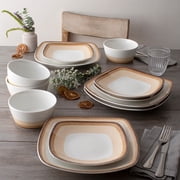 Noritake Colorscapes Layers Desert 12-Piece Square Dinnerware Set, Service for 4