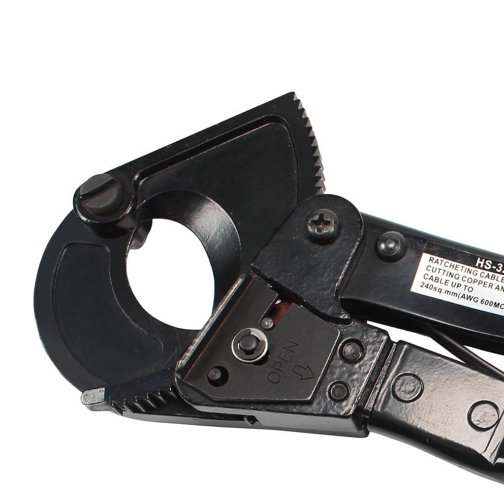 ZPAQI Ratchet Cable Wire Cutter Up to 240mm²/ 10.23Inch Cutter Compact Pliers