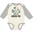 thumbnail image 3 of Inktastic Zebra My G-Pa Loves Me Boys or Girls Long Sleeve Baby Bodysuit, 3 of 5