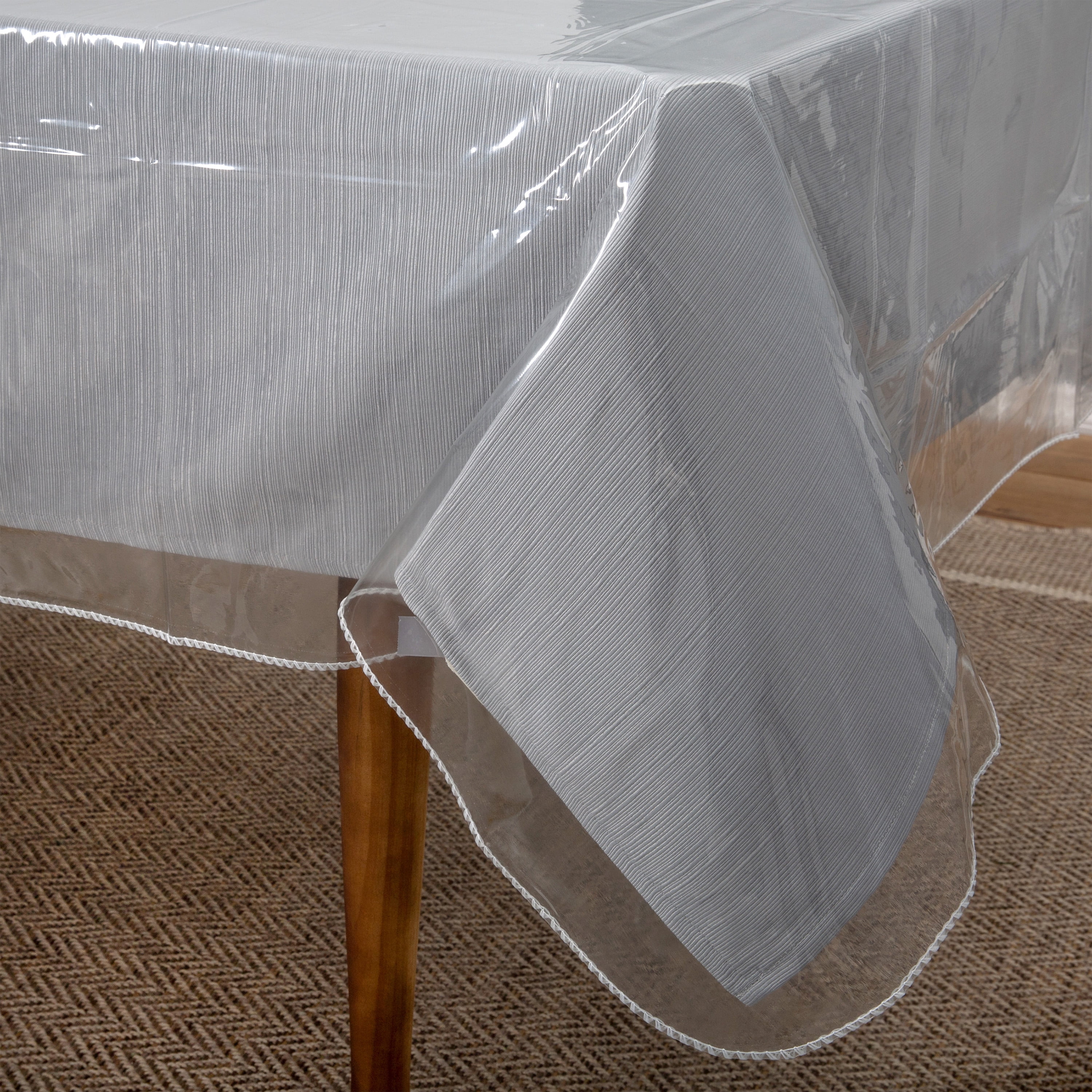Home Details Oblong 60"x 108" Crystal Clear Tablecloth Protector