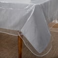 thumbnail image 3 of Home Details Oblong 60"x 108" Crystal Clear Tablecloth Protector, 3 of 7