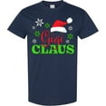 thumbnail image 3 of Inktastic Gigi Claus with Christmas Santa Hat and Snowflakes T-Shirt, 3 of 5