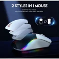thumbnail image 3 of RHEA- Eksa Em200 Customizable Gaming Mouse 1200 Dpi 2 Covers (Black & White) New, 3 of 6