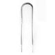 thumbnail image 2 of Asiento CORTO Liso Mares Cromado Plateado, 2 of 2