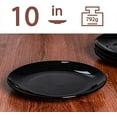 thumbnail image 3 of Dinner Plates Set of 6, 10 inch Ceramic Plates - Microwave, Oven, and Dishwasher Safe, 3 of 4