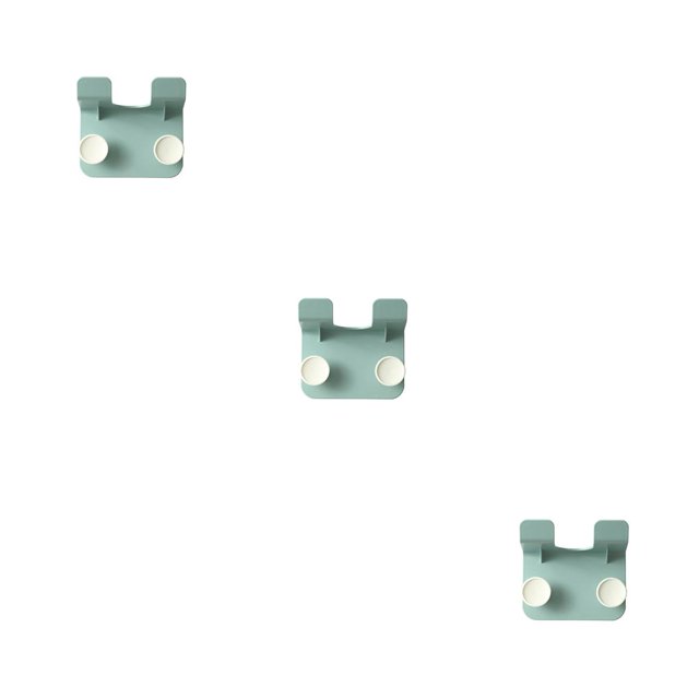 Billuyoard Soporte para secador de pelo Estante para soplador de aire montado en la pared Estante de plástico Colgando Organizador para el hogar Soporte Verde 3piezas Billuyoard CBP225523