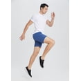 thumbnail image 6 of BALEAF Men's 7'' Workout Shorts Running Training Gym Athletic Actice Fitness Quick Dry 2 Zipper Pockets Elastic Waistband without Liner Navy XL, 6 of 6
