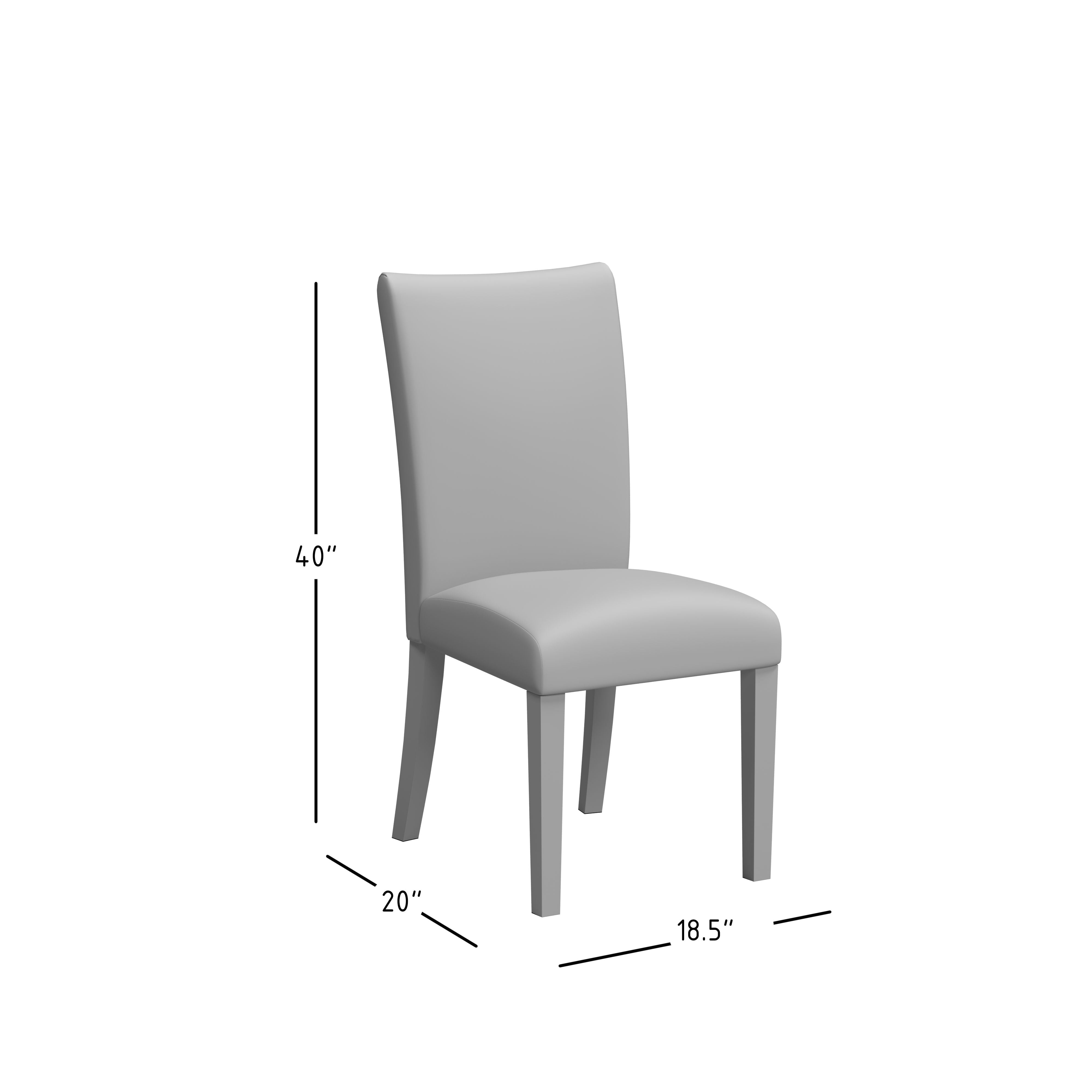 Jofran Eastern Tides Coastal Wire-Brushed Acacia Upholstered Parsons Dining Chair (Set of 2)