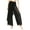 Black, variant on Women's Flowy Mesh Celebration of Spirit Palazzo Pants Lyrical Praise Dance Trousers Yellow XXL