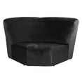 thumbnail image 2 of SHANNA Stretch Velvet Corner Sofa Cover 1-Piece Corner Seat Recliner Sofa Slipcover for Sectional Recliner Sofa L Shape Sofa Additional Seat Cover, Black, 2 of 9