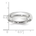 thumbnail image 4 of Platinum 5mm Comfort-Fit Wedding Band Size 4, 4 of 5