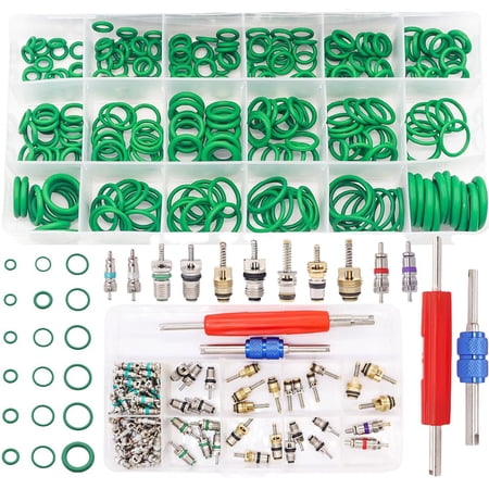 372Pcs Car Air Conditioner Valve Core Box R12 R134A For Jetta For Benz And Other