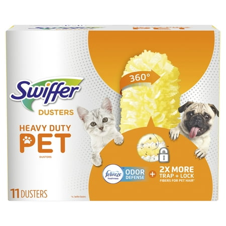 Swiffer 360 Dusters, Pet Heavy Duty Refills with Febreze Odor Defense, 11 (Best Duster For Home)