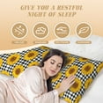 thumbnail image 4 of Lsque Sunflowers Body Pillow Case Cover,Ultra-Soft Microfiber Bed Pillow Cases 20x54 inches,Elegant Bedding,Breathable Durable Pillow Cover with Envelope Closure, 4 of 8