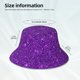 thumbnail image 3 of Balery Purple Glitter Sombreros para el sol para hombre y mujer, sombrero de pescador con UPF 50+, 3 of 6