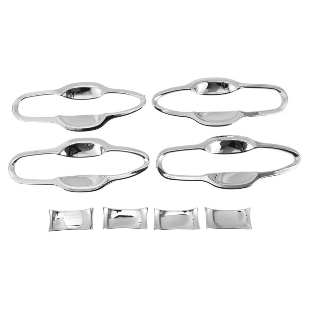 Protector de copa de manija de puerta de coche Unique Bargains para Toyota Camry 2018-2024 en tono plateado cromado ABS 8 piezas