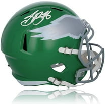 Saquon Barkley Philadelphia Eagles Autographed Alternate Kelly Green Mini-Helmet - Beckett Authenticated