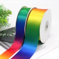 thumbnail image 4 of 25 yardas 20 mm de ancho Satén Cinta de arcoíris para envolver regalos de Navidad, cinta multicolor para cajas de regalo de bricolaje, decoraciones para fiestas de bodas, 4 of 4