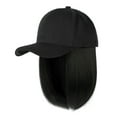 thumbnail image 2 of Dvkptbk les Bandes Perruque Courte Droite Perruque de Baseball Chapeaux de Perruque de Cheveux avec Extensions de Cheveux pour Femmes Perruque Courte Droite, 2 of 9