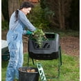 thumbnail image 3 of Exaco Trading Mr.Spin 43 Gallon Steel Frame Dual Compartment Compost Tumbler, 3 of 4