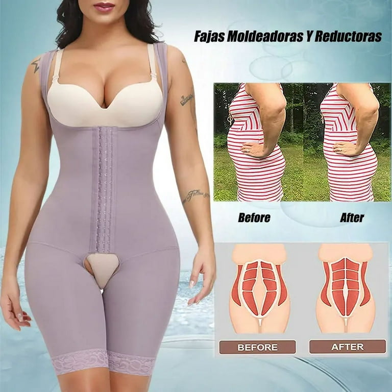 JOSHINE Fajas Colombianas Reductoras Y Moldeadoras Open Bust Bodysuit