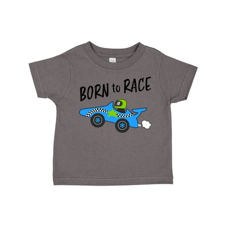 

Inktastic Born to Race- Blue Race Car Gift Toddler Boy or Toddler Girl T-Shirt