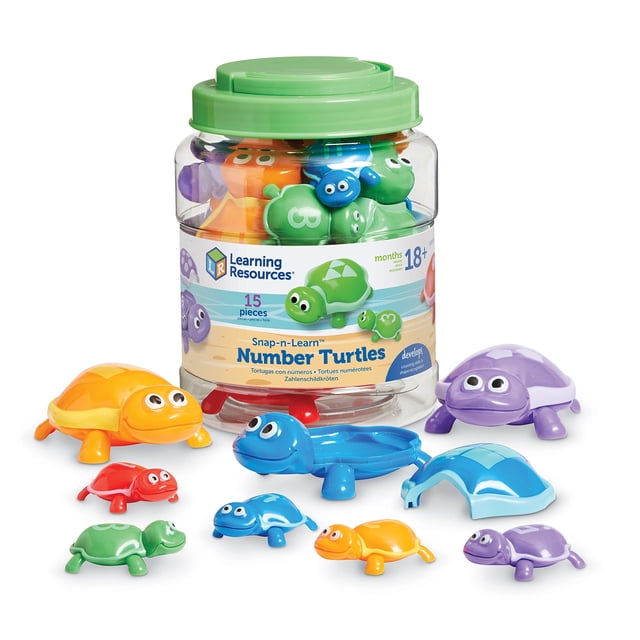 Juego de 15 piezas con números de tortugas de Toy Learning Resources para mayores de 18 meses Learning Resources Learning Resources