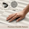 thumbnail image 6 of ODIKA 4'x6' Gray Ivory Geometric Design Washable Area Rug Modern Abstract Lines with Stone Accents for Dorm Room, Small Living Stain Resistant Low Profile, Easy Care, 6 of 7