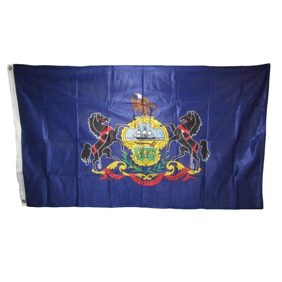 3x5 State of Pennsylvania Knitted Nylon Flag 3'x5' Banner Brass Grommets