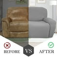 thumbnail image 4 of 2 Seats Recliner Sofa Slipcover Couch Cover Loveseat Cover Non-Slip Recliner Chair Cover Elastic Couch Protector Furniture Protector with Side Pocket for Home Decoration, 4 of 7