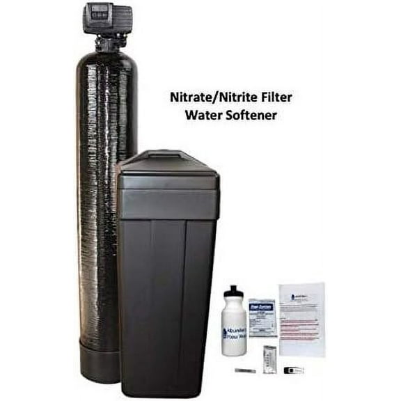 AFWFilters NT-1054-56SXT-33-14 AFW Built Nitrate/Nitrite Filter Water Softener 1.5 Cu Ft 33/67 Resin Blend with Fleck 5600SXT (14" Square Brine Tank, Black)