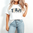 thumbnail image 2 of “Teach Love Learn Grow” Retro Teacher T-Shirt – Cute Vintage Graphic Tee, Teacher Appreciation Gift for Women Men, 100% Cotton, 2 of 8