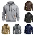 thumbnail image 2 of Mens Sweatshirt Men's Sweatshirts And Hoodies Mens Casual Hooded Collar Drawstring Hoodies Pullover Sweatshirts Casual Long Sleeve Shirts with Pockets, 2 of 4