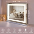 thumbnail image 5 of 23" x 18" Lighted Makeup Mirror with 10X Magnification & 3 Modes Smart Touch Control, 5 of 6