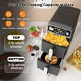 thumbnail image 3 of Cofiyard 10-QT Dual Large Air Fryer, XL 2-Basket Air Fryer, 10-in-1 Technology Double Cooks 4 Foods at Once, Smart Finish & Match Cook, Air Fry, Broil,Bake, Easy Meals, Easy Clean and Dishwasher Safe, 3 of 7