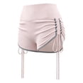 thumbnail image 6 of Athletic Running Shorts for Women Summer Elastic High Waist Slim Fit Ruched Side Workout Gym Yoga Compression Shorts, 6 of 7