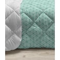 thumbnail image 3 of Geometric Down Alternative Comforter, Circles in Cubes Rhythmic Geometric Illustration, Microfiber Quilt for All Season, 5 Sizes, Seafoam Sea Blue, by Ambesonne, 3 of 3
