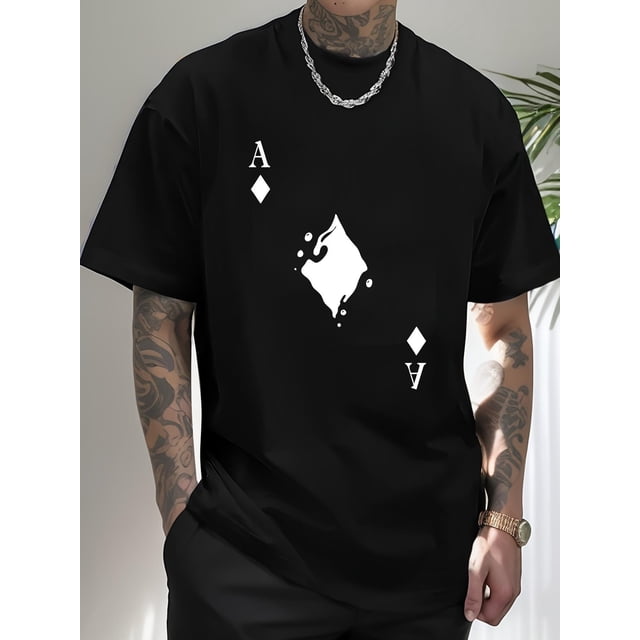 Summer Casual Short Sleeve Print Tee Shirt - T-Shirts for Men - Comfortable, Breathable, Soft, Relaxed Fit, Ideal for Outdoor Activities Tee For Adult, Men, Women, Teen, Teenager, Adolescent,Youth