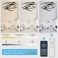 thumbnail image 6 of Oaks Aura 24 inch DIY Shape Low Profile Ceiling Fan Smart App Control Remote 6-Speed DC Motor Ceiling Lighting, 6 of 9
