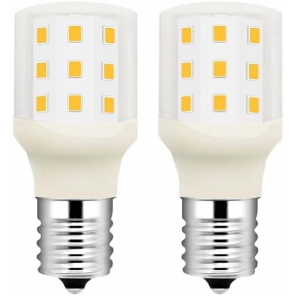 Led KEI D28X KEL 2816X Refrigerator Bulb 3W 2815 D28M Replacement Freezer Light Bulbs 100-265v E17 40w Halogen 500lm Equivalent Daylight White 6000K Pack of 2$$