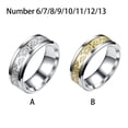 thumbnail image 2 of Anillo para Hombre Sonducket Chapado en Acero Inoxidable Decorativo Oro Talla 8, 2 of 6
