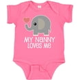 thumbnail image 3 of Inktastic My Nanny Loves Me Grandchild Boys or Girls Baby Bodysuit, 3 of 5