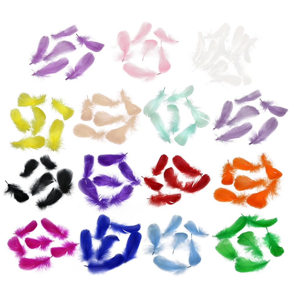 100PCS Natural Feather Creative DIY Multipurpose Craft Feather Decor