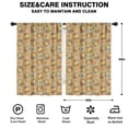 thumbnail image 2 of Pioneer Flower Floral Print Pattern Insulated Teens Curtains Set Of 2, Bedroom Essentials, Toddler Room Decor 42"x63", 2 of 5