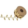 thumbnail image 2 of Rollo de 10 m de cinta de hojas para envolver regalos, manualidades, accesorios de boda, coronas Dorado, 2 of 6